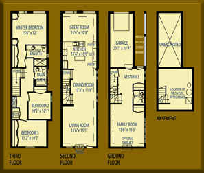 Ottawa Home Builder: Homes in Westboro - Luxury living in a green neighbourhood - Byron Floor Plans